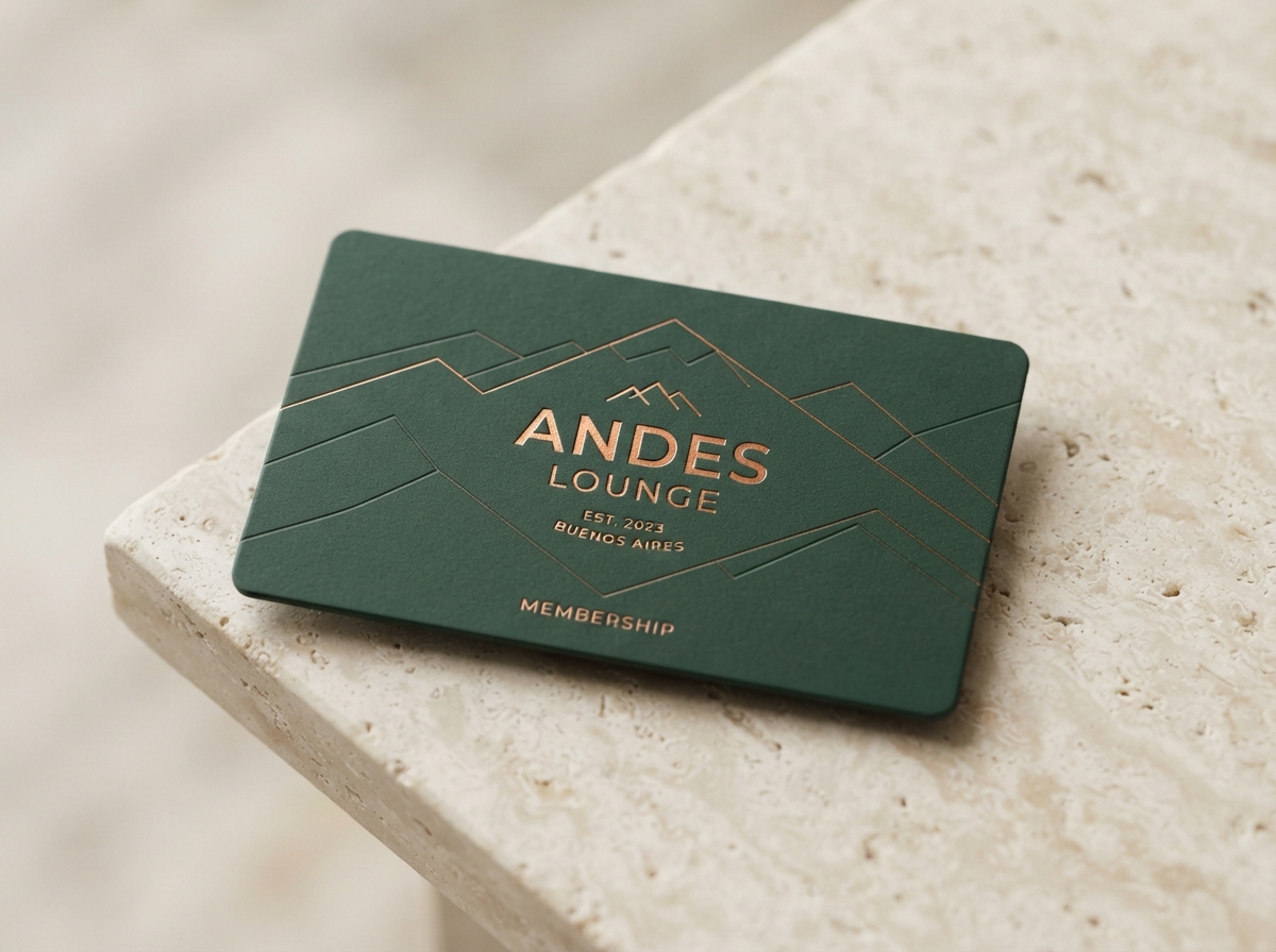Andes Club premium membership card concept